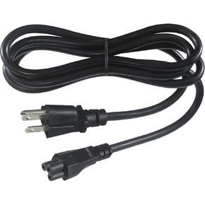 US Standard Laptop Power Cord - 2FT 18AWG 45-Degree Flat Plug NEMA 5-15P to Iec 60320 C5, Universal 3 Prong AC Power Cable Replacement Desktop Charger Cord for Notebook Computer Adapter TV Printer