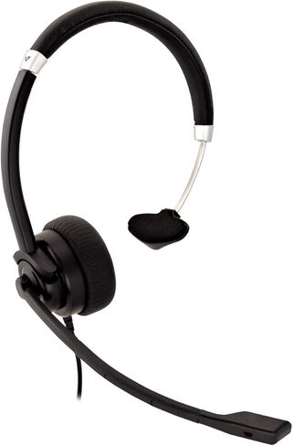 Deluxe Mono Headset, Boom Mic, Adjustable Headband for PC, Mac, Laptop Computer, Chromebook, Black, 3.5mm Connector in Kuwait