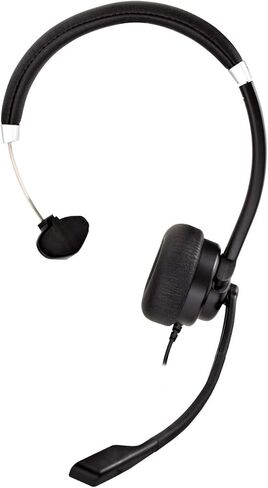 Deluxe Mono Headset, Boom Mic, Adjustable Headband for PC, Mac, Laptop Computer, Chromebook, Black, 3.5mm Connector in Kuwait
