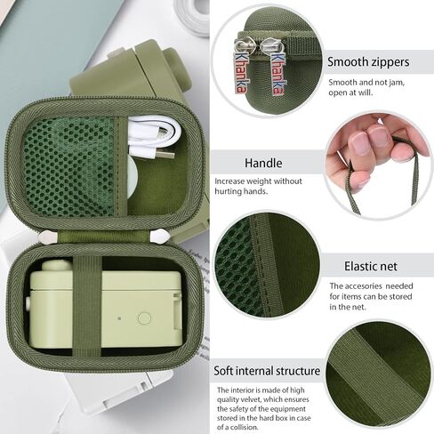 khanka Hard Travel Case Compatible with MakeID Label Maker Machine, Case Only (White) in Saudi Arabia