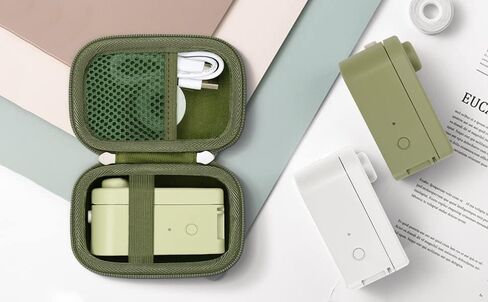 khanka Hard Travel Case Compatible with MakeID Label Maker Machine, Case Only (White) in Saudi Arabia