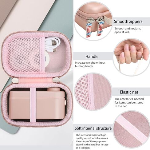 khanka Hard Travel Case Compatible with MakeID Label Maker Machine, Case Only (White) in Kuwait
