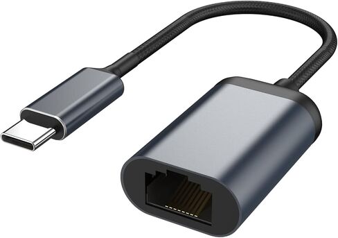 محول USB C الى ايثرنت من هوازهن، محول USB نوع C الى RJ45 جيجابت ايثرنت، مضفر نايلون متوافق مع ماك بوك برو 2017-2020، ماك بوك اير، سيرفس، ديل اكس بي اس، كروم بوك جالكسي S20 والهواتف الذكية in Kuwait