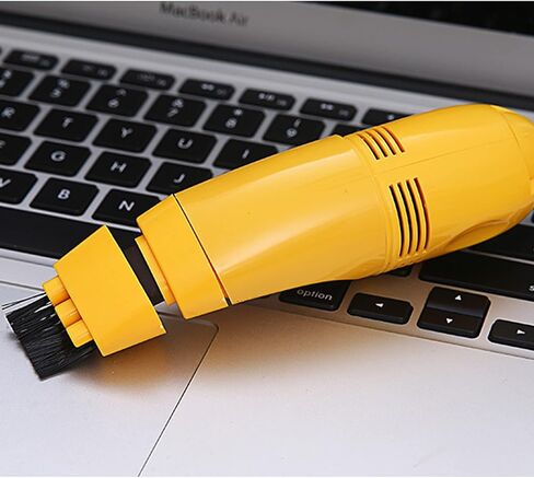 مكنسة كهربائية بسيطة للكيبورد بفرشاة صغيرة لتنظيف الغبار واللابتوب والكيبورد بمنفذ USB صغيرة محمولة باليد in Kuwait