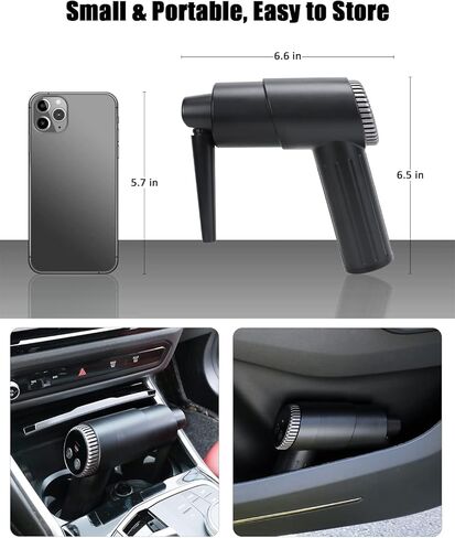 fophop Electric Compressed Air Duster - 3 Speed 90000RPM Brushless Motor Electric Air Duster, Reusable Cordless Rechargeable Air Blower with LED Light & 7500mAh That Replace Canned Air for Office in Kuwait