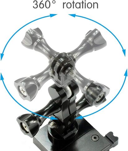 ذراع أكسباور دوار 360 درجة لـ جو برو 3 4 5 6 7 محول كرة دوارة من سبيكة الألومنيوم حامل ملحقات لكامبارك ACT76 AKASO EK7000 كاميرا رياضية Apeman in Kuwait