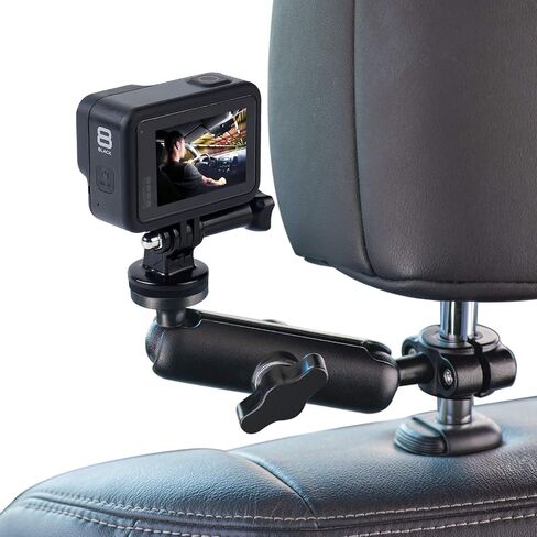 WADAHEFA 360° Rotating Sports Camera Bracket, Motorcycle Rearview Mirror, car seat mounting Bracket, Used for GoPro Hero5/6/7/8/9 + Sports Camera Accessories. in Saudi Arabia