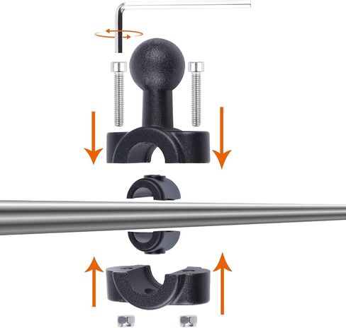 WADAHEFA 360° Rotating Sports Camera Bracket, Motorcycle Rearview Mirror, car seat mounting Bracket, Used for GoPro Hero5/6/7/8/9 + Sports Camera Accessories. in Saudi Arabia