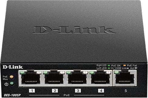 D-Link PoE Switch, 16 18 Port Ethernet Unmanaged w/ 2 1000BASE-T/SFP Gigabit Combo Port Desktop or Rackmount 10/100 246.4W PoE Budget (DES-1018MP) in Kuwait