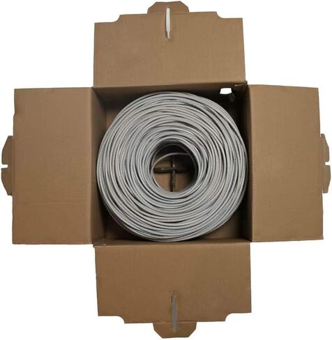 Transber CAT6 CM - 1000ft - CCA - 23AWG - UTP - كابل إيثرنت 550 ميجاهرتز/10 جيجابت في الثانية (أبيض) in Kuwait