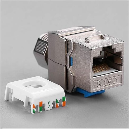 5 قطع Cat8 كيستون جاك، Cat8 RJ45 STP أداة أقل نوع سبائك الزنك وحدة محمية كيستون مهايئ الرافعة 40 جيجابت وحدات جاك in Kuwait