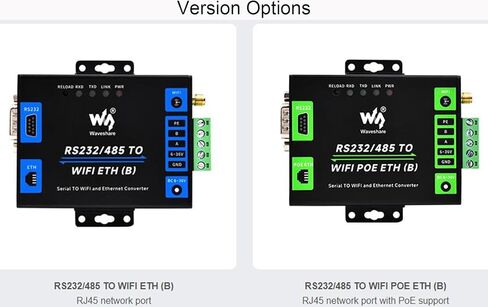 RS232/485 إلى WiFi وEthernet، محول خادم تسلسلي من الدرجة الصناعية من Ethernet إلى WiFi، مع بوابة Modbus، بوابة MQTT، المنفذ التسلسلي إلى وظائف عميل HTTPD، دعم التثبيت على الحائط/التثبيت على السكك الحديدية in Kuwait