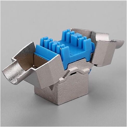 5 قطع Cat8 كيستون جاك، Cat8 RJ45 STP أداة أقل نوع سبائك الزنك وحدة محمية كيستون مهايئ الرافعة 40 جيجابت وحدات جاك in Kuwait