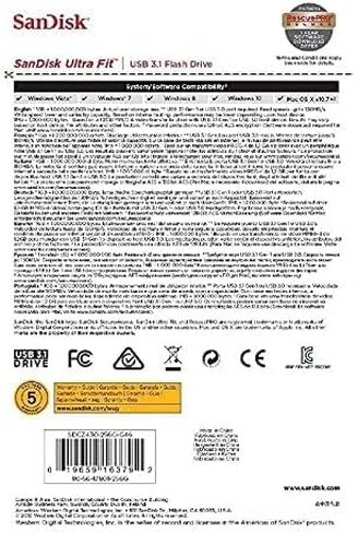 سانديسك ذاكرة فلاش الترا فيت USB 3.1 بسعة 256 جيجابايت in Kuwait