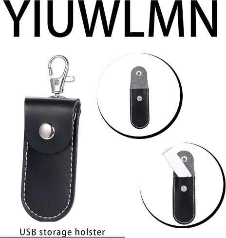 Pink USB Flash Drive Case, USB Protective Leather Case for Yubikey in Kuwait