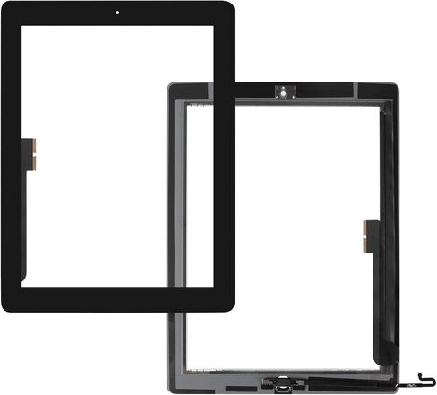 A-MIND for iPad 4 A1458 A1459 A1460 Touch Screen Replacement ，with Free Tool Kits+Screen Protector（ LCD Not Include, No Instructions） for ipad 4 Front Glass Panel Replacement (White) in Saudi Arabia