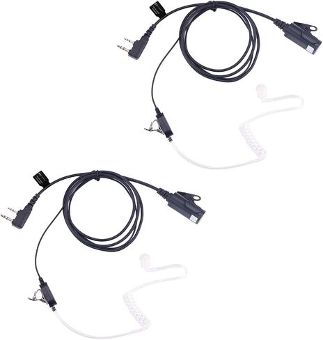 KS K-STORM Surveillance Headset Acoustic Tube Earpiece with MIC Compatible with Kenwood Two Way Radio in Kuwait