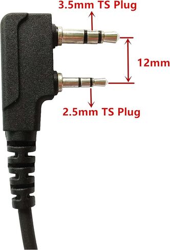 KS K-STORM Surveillance Headset Acoustic Tube Earpiece with MIC Compatible with Kenwood Two Way Radio in Kuwait