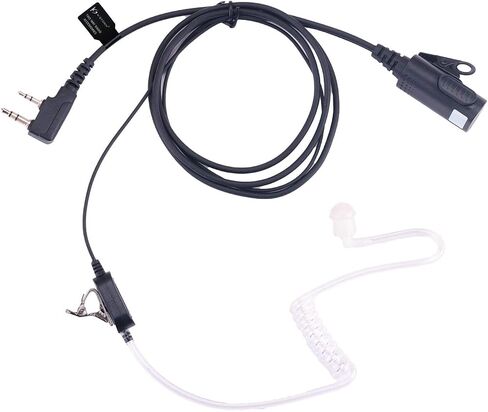 KS K-STORM Surveillance Headset Acoustic Tube Earpiece with MIC Compatible with Kenwood Two Way Radio in Kuwait