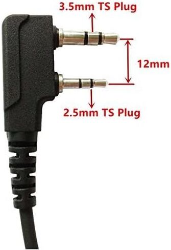 KS K-STORM Surveillance Headset Acoustic Tube Earpiece with MIC Compatible with Kenwood Two Way Radio in Kuwait