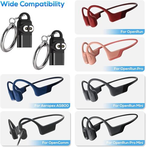 محول شحن بديل لشاحن افترشوكز ايروبيكس AS800 وشوكز اوبن رن برو واوبن رن واوبن رن ميني واوبن كوم، محول شاحن USB نوع C لسماعات افتر شوكز ايروبكس للتوصيل العظمي in Kuwait