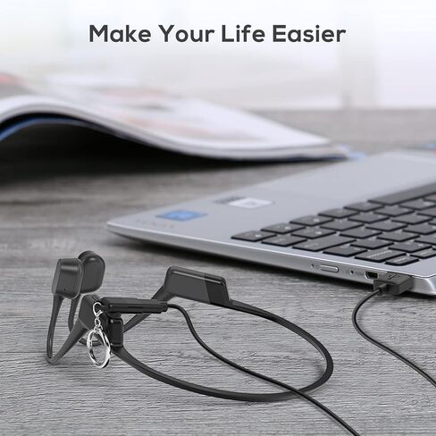 محول شحن بديل لشاحن افترشوكز ايروبيكس AS800 وشوكز اوبن رن برو واوبن رن واوبن رن ميني واوبن كوم، محول شاحن USB نوع C لسماعات افتر شوكز ايروبكس للتوصيل العظمي in Kuwait