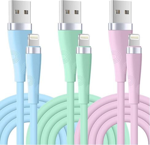 [معتمد من Apple MFi] شاحن iPhone 10FT USB Lightning Cable شحن سريع سلك شاحن iPhone متوافق مع iPhone14/13/12/11 Pro Max/XS MAX/XR/XS/X/8/7/Plus/6S/6/SE/5S / آي باد (3 عبوات) in Kuwait