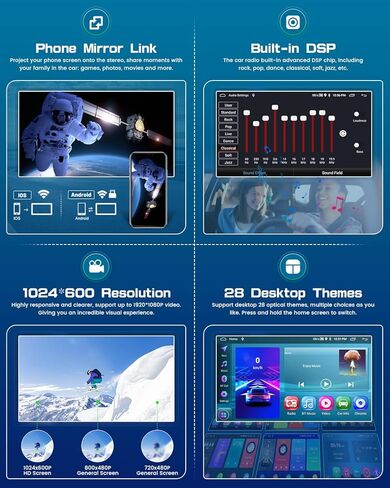 Roinvou Android Car Stereo لـ 2002-2006 Honda CR-V، راديو سيارة CarPlay لاسلكي مدمج مع Android Auto، شاشة لمس 9 بوصات في لوحة القيادة GPS ودعم مرآة Link BT FM WiFi AHD رؤية خلفية SWC in Saudi Arabia