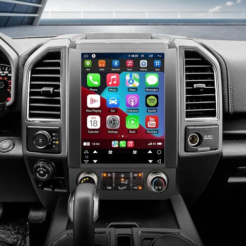ترقية ستيريو راديو السيارة لسيارة Ford F150 2015 2016 2017 2018 2019 2020 2021، نظام ملاحة Android 13 بشاشة لمس 12.1 بوصة IPS مدمجة في Carplay اللاسلكي ودعم Android Auto DSP in Kuwait