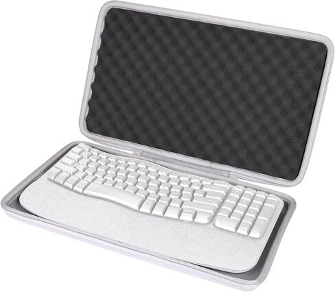 co2CREA Hard Case Compatible with Logitech Wave Keys MK670 Combo/Wave Keys Wireless Ergonomic Keyboard,Graphite Case in Kuwait