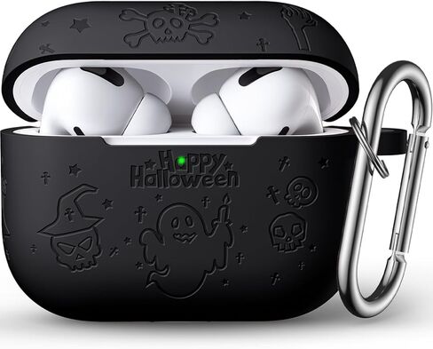 غطاء حافظة Odbeai for Airpods Pro الجيل الثاني / غطاء حافظة Airpod Pro، سيليكون منقوش على شكل زهرة بوهو متوافق مع حافظة Apple Airpods Pro، حافظة AirPod Pro 2 اللطيفة، حماية كاملة، LED أمامي مرئي in Kuwait