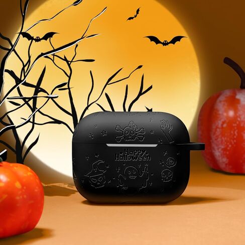 غطاء حافظة Odbeai for Airpods Pro الجيل الثاني / غطاء حافظة Airpod Pro، سيليكون منقوش على شكل زهرة بوهو متوافق مع حافظة Apple Airpods Pro، حافظة AirPod Pro 2 اللطيفة، حماية كاملة، LED أمامي مرئي in Kuwait