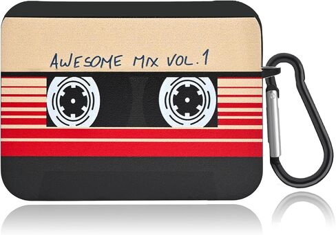 حافظات لطيفة لـ AirPod Pro 2 مع سلسلة مفاتيح، تصميم شريط كاسيت مضحك، غطاء حماية كامل ناعم لحافظة AirPods Pro 2nd Generation 2022 in Kuwait