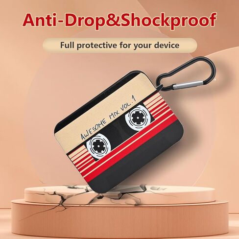 حافظات لطيفة لـ AirPod Pro 2 مع سلسلة مفاتيح، تصميم شريط كاسيت مضحك، غطاء حماية كامل ناعم لحافظة AirPods Pro 2nd Generation 2022 in Kuwait