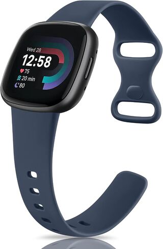 سوار AK الرياضي متوافق مع Fitbit Sense 2 / Sense Bands/Fitbit Versa 4 / Versa 3 Bands للنساء والرجال، أشرطة كلاسيكية من السيليكون الناعم لساعة Fitbit Sense 2 / Sense/Versa 4 / Versa 3 الذكية in Saudi Arabia