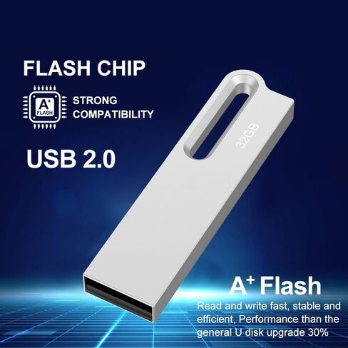 محرك أقراص فلاش Aiibe سعة 64 جيجابايت مكون من قطعتين محرك أقراص USB معدني محرك إبهام 64 جيجابايت USB 2.0 عصا ذاكرة مقاومة للماء USB محرك فلاش محمول محرك قفز مزود بسلسلة مفاتيح (64 جيجا، لونان: أسود فضي) in Kuwait