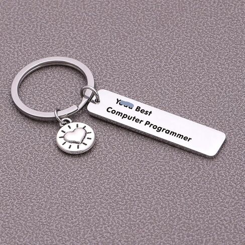 ASANHAO سلسلة مفاتيح مبرمج كمبيوتر Yoda Jewelry Tech Developer Keychain هدية علوم الكمبيوتر سلسلة مفاتيح Geek هدية كمبيوتر مجوهرات علوم الكمبيوتر هدية مهندس برمجيات سلسلة مفاتيح الكمبيوتر in Kuwait