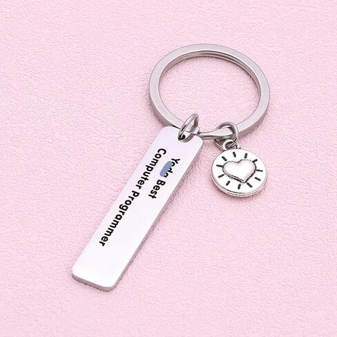 ASANHAO سلسلة مفاتيح مبرمج كمبيوتر Yoda Jewelry Tech Developer Keychain هدية علوم الكمبيوتر سلسلة مفاتيح Geek هدية كمبيوتر مجوهرات علوم الكمبيوتر هدية مهندس برمجيات سلسلة مفاتيح الكمبيوتر in Kuwait