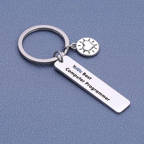 ASANHAO سلسلة مفاتيح مبرمج كمبيوتر Yoda Jewelry Tech Developer Keychain هدية علوم الكمبيوتر سلسلة مفاتيح Geek هدية كمبيوتر مجوهرات علوم الكمبيوتر هدية مهندس برمجيات سلسلة مفاتيح الكمبيوتر in Kuwait