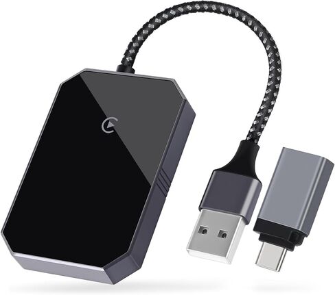 محول CarPlay اللاسلكي، صندوق محول لاسلكي Carplay محسّن للتوصيل والتشغيل لـ CarPlay السلكي في المصنع، دونجل Carplay اللاسلكي للاقتران التلقائي، متوافق مع iOS 10+ والسيارات من 2015 in Kuwait