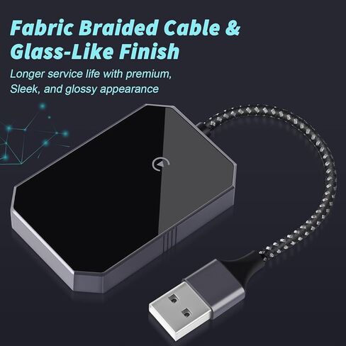 محول CarPlay اللاسلكي، صندوق محول لاسلكي Carplay محسّن للتوصيل والتشغيل لـ CarPlay السلكي في المصنع، دونجل Carplay اللاسلكي للاقتران التلقائي، متوافق مع iOS 10+ والسيارات من 2015 in Kuwait