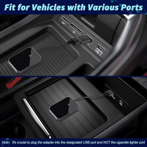 محول CarPlay اللاسلكي، صندوق محول لاسلكي Carplay محسّن للتوصيل والتشغيل لـ CarPlay السلكي في المصنع، دونجل Carplay اللاسلكي للاقتران التلقائي، متوافق مع iOS 10+ والسيارات من 2015 in Kuwait