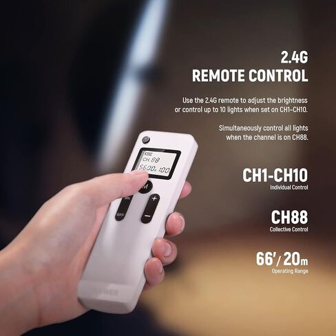 NEEWER CB100 100W LED Video Light Kit, 5600K COB Daylight Continuous Output Lighting with 2.4G Remote/Bowens Mount/Softbox/Light Stand, 11000Lux/m CRI97+ for Studio/Outdoor Photography Video Recording in Kuwait