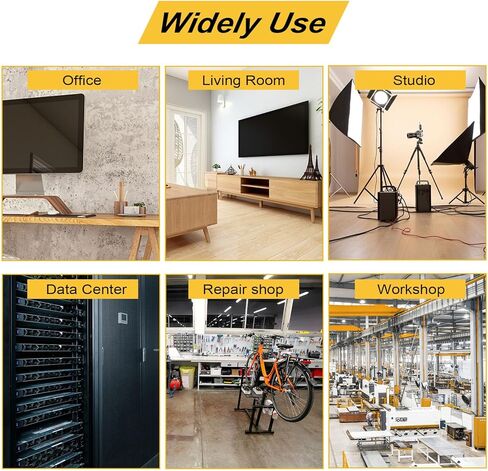 16 Outlet Long Power Strip, Heavy Duty Metal Power Strip with Overload Circuit Breaker, 10 FT Long Cord Power Strip for Workbench/Industrial/Shop/Commercial/Garage, ETL Listed in Saudi Arabia