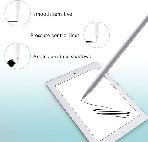 استبدال أطراف قلم LINGXIU لقلم Apple الجيل الأول والثاني (عبوة من قطعتين)، متوافق مع iPencil iPad Pro Nibs و16 لونًا من السيليكون وغطاء واقي طرفي (16 حزمة) مناسب لأقلام iPad (18 حزمة) in Kuwait