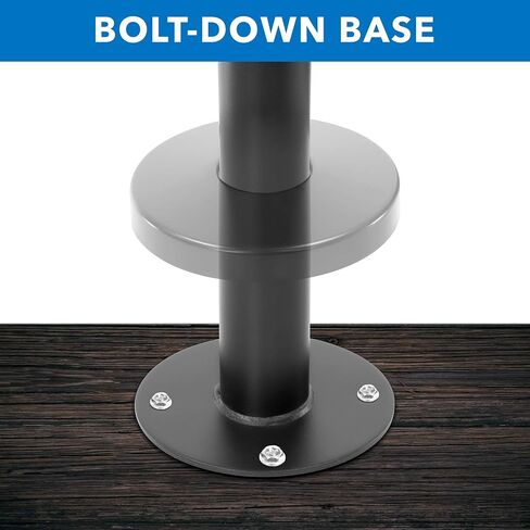 MOUNT-IT! Flat Screen TV Bolt Down Stand for Desk, Desktop, and Tabletop [23" - 43" Screens] Swivel Tabletop Mount, VESA Mount up to 200x200mm (Steel, Black) in Saudi Arabia