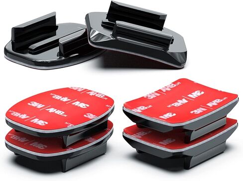 خوذة تثبيت لاصقة من Wealpe مع شريط لاصق 3M متوافق مع GoPro Hero 11، 10، 9، 8، 7، Max، Fusion، 6، 5، 4، Session، 3+، 3، 2، 1 كاميرات in Kuwait