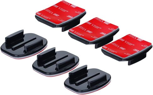 خوذة تثبيت لاصقة من Wealpe مع شريط لاصق 3M متوافق مع GoPro Hero 11، 10، 9، 8، 7، Max، Fusion، 6، 5، 4، Session، 3+، 3، 2، 1 كاميرات in Kuwait