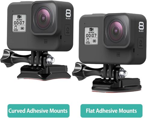 خوذة تثبيت لاصقة من Wealpe مع شريط لاصق 3M متوافق مع GoPro Hero 11، 10، 9، 8، 7، Max، Fusion، 6، 5، 4، Session، 3+، 3، 2، 1 كاميرات in Kuwait