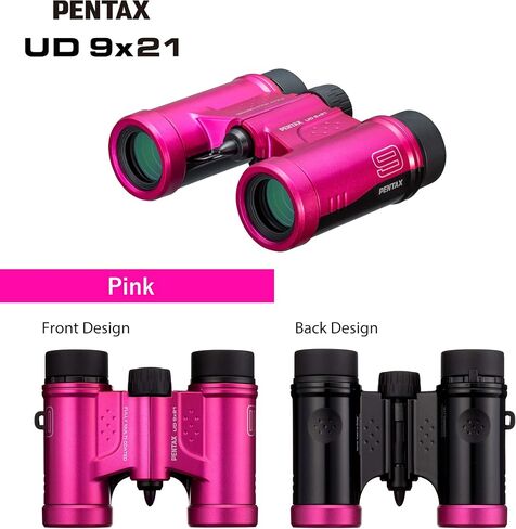 PENTAX Binoculars UD 10x21- Black. 10x magnification with roof prism. Bright and clear viewing, lightweight with Multi-coating to acheive excellent image performance. For concerts, sports and safari in Saudi Arabia